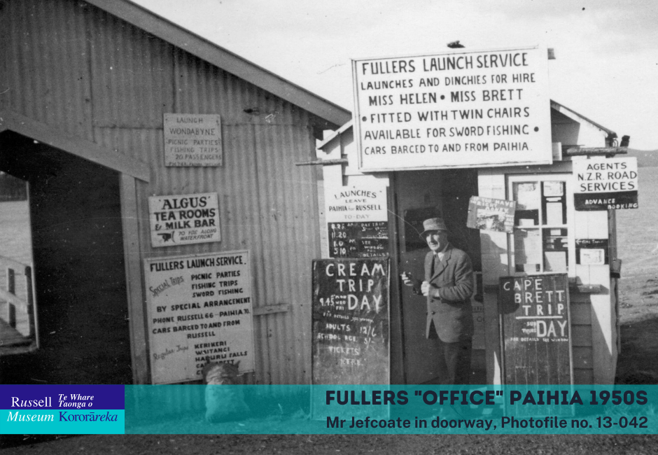 Fullers office Paihia in 1950s