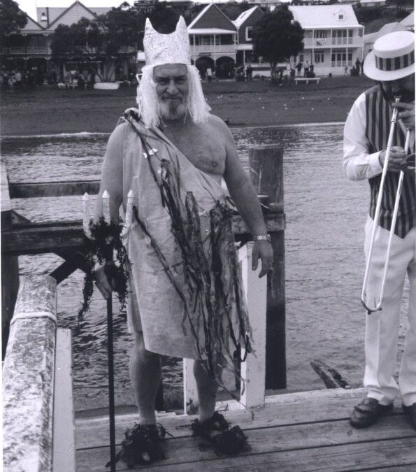 King Neptune visits the Oyster Festival in 1996
