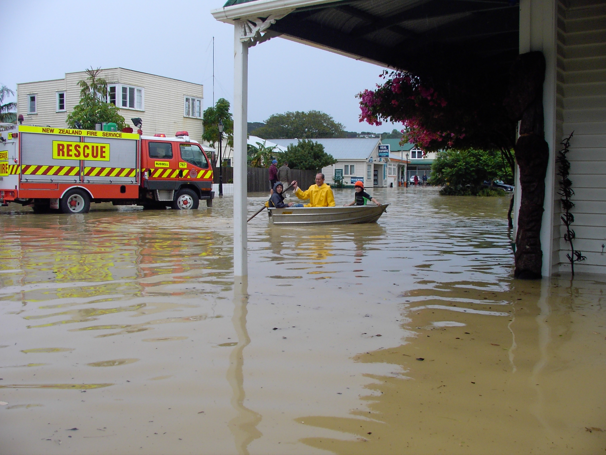Flooding in Russell, Bay of Islands