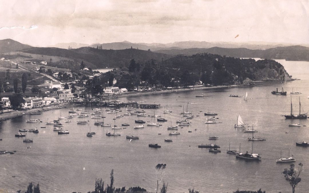 Boats in Kororareka Bay 1926