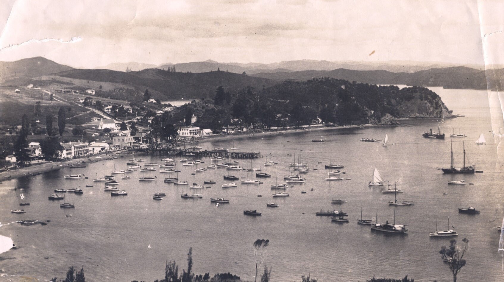 Boats in Kororareka Bay 1926
